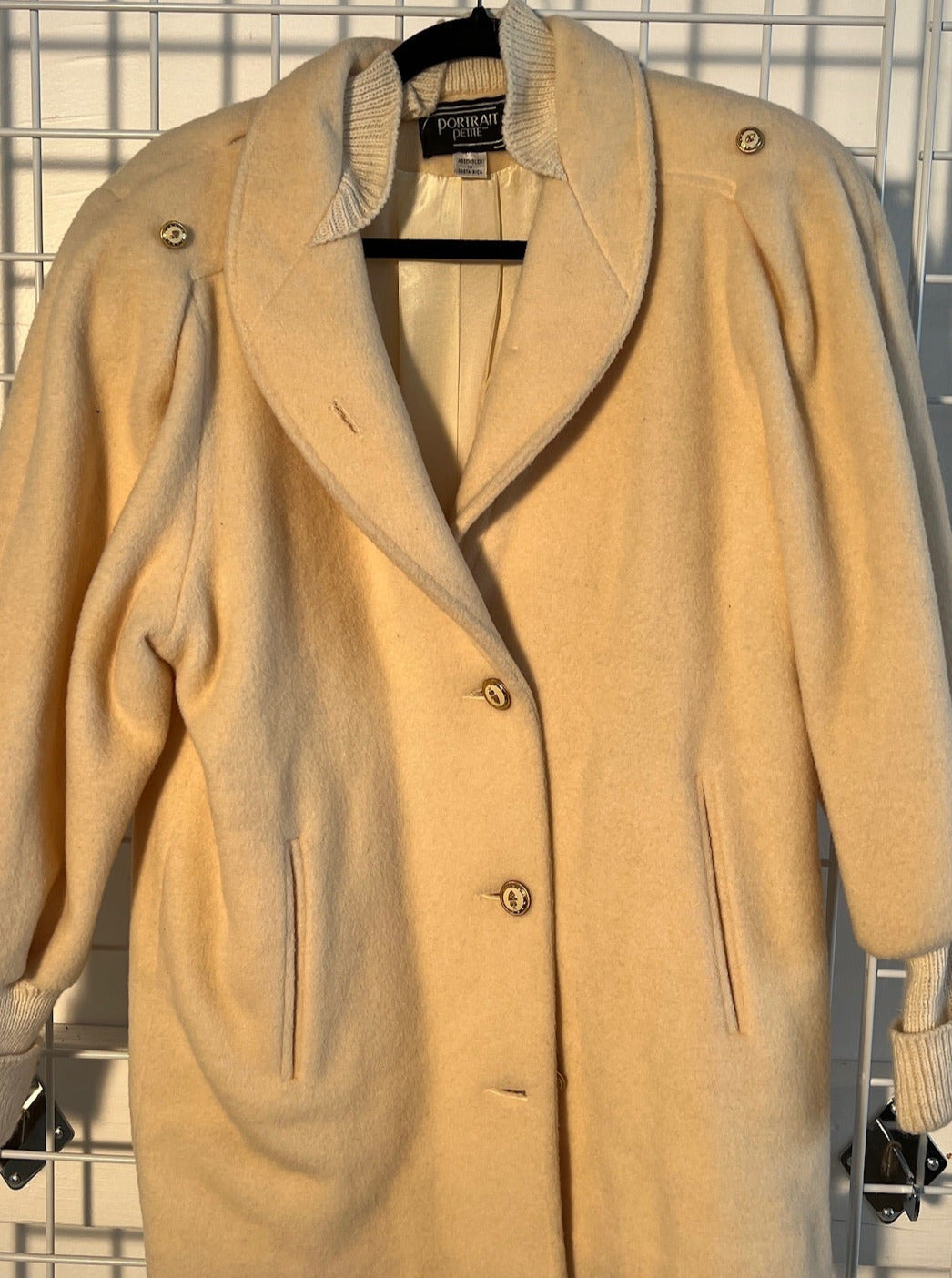 1980s JACKET-Portrait petite wool coat