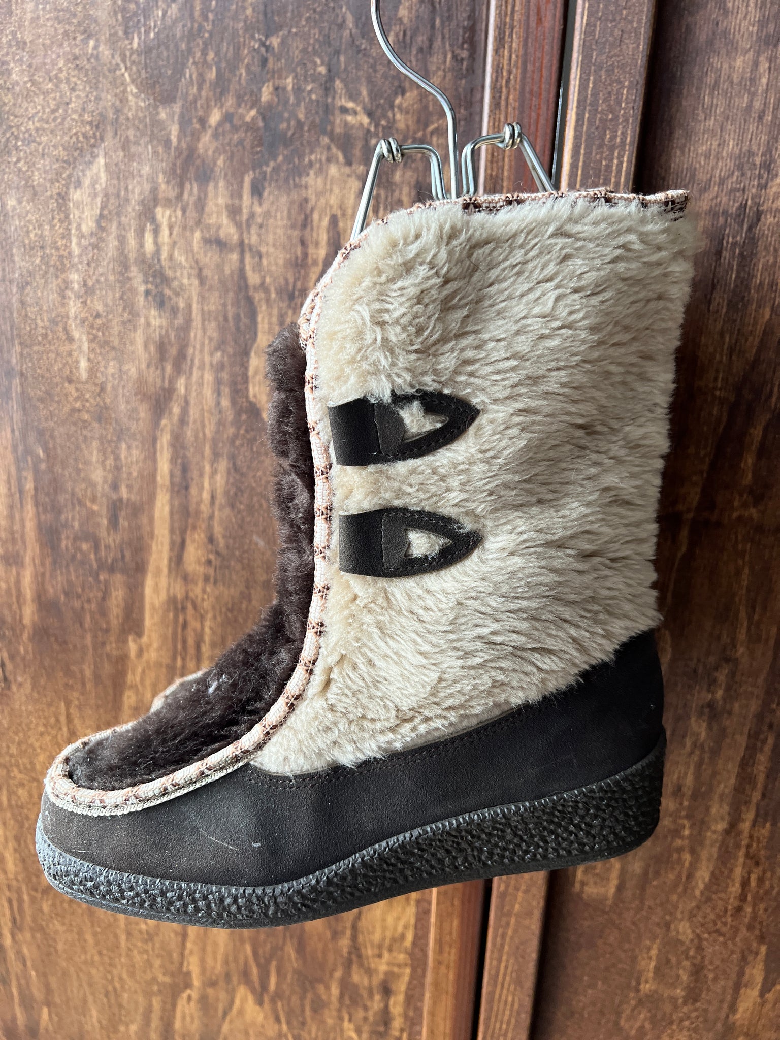 1980s SHOES-BOOTS- Snowland fur snowboot
