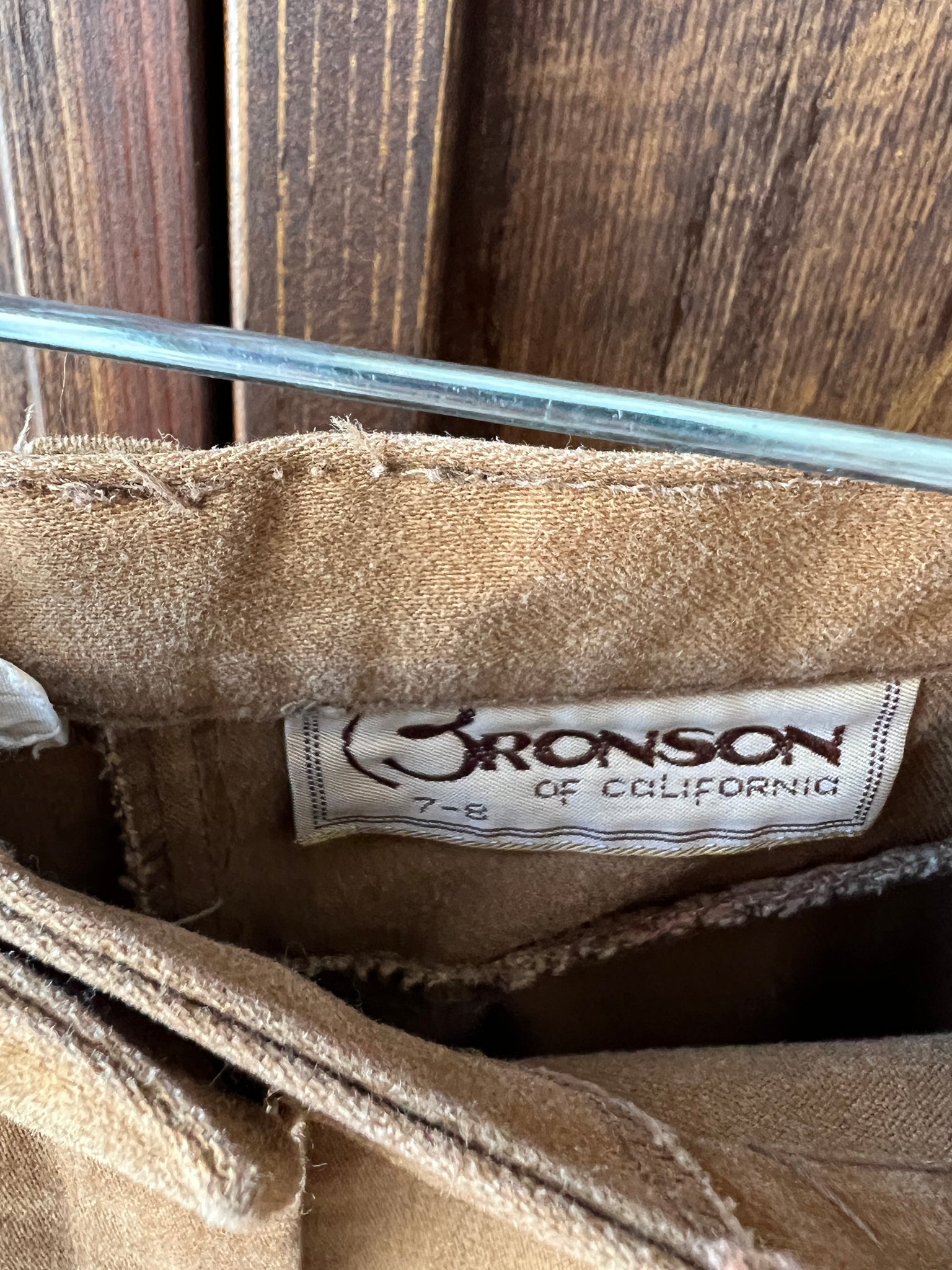 1970s SKIRT- Bronson khaki a-line canvas
