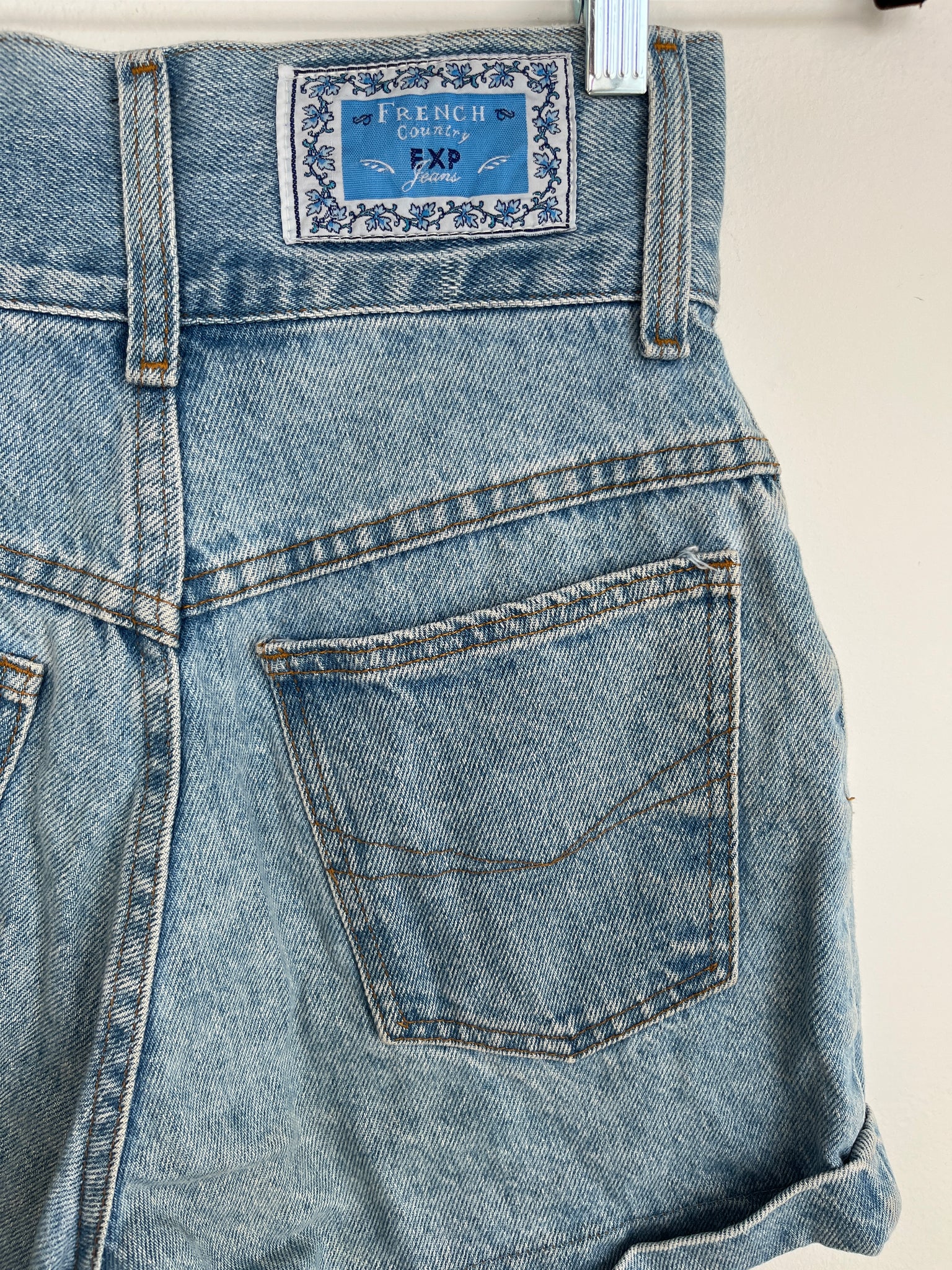 1990s SHORTS- DENIM-EXP French country