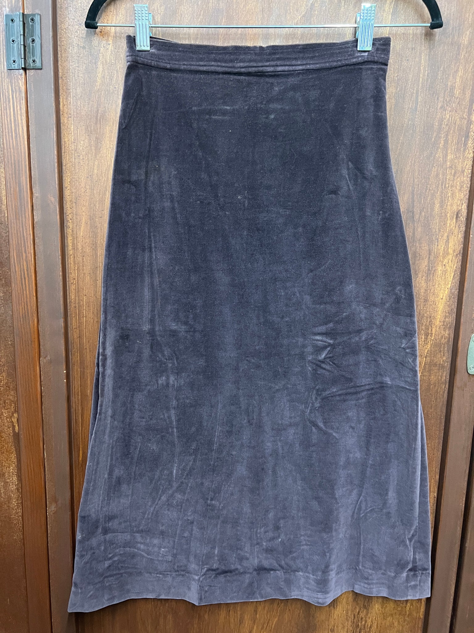 1970s SKIRT- Strauss by Bonnie plum velvet A-line