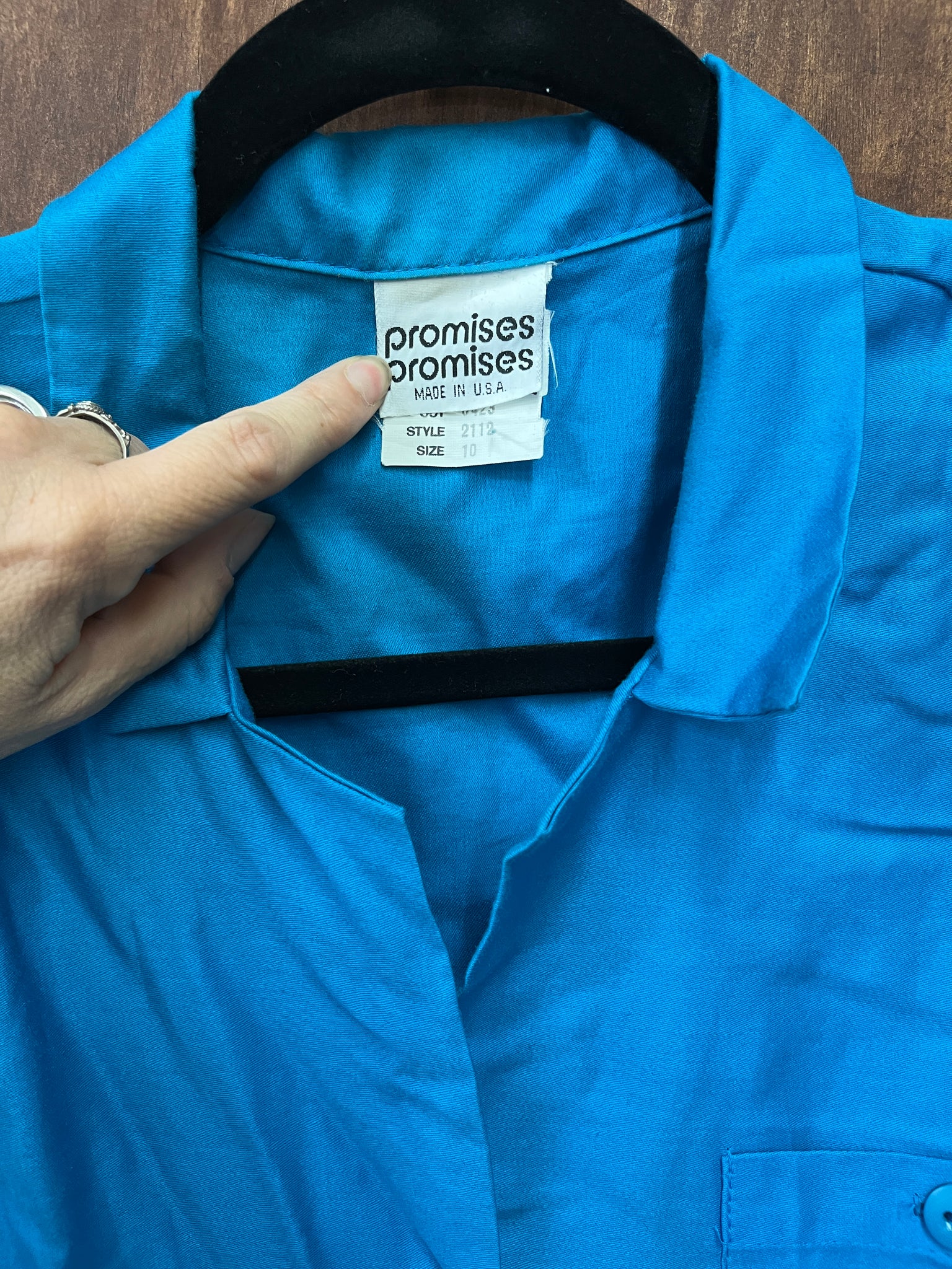 1990s DRESS- Promises Promise electric blue wiggle dress