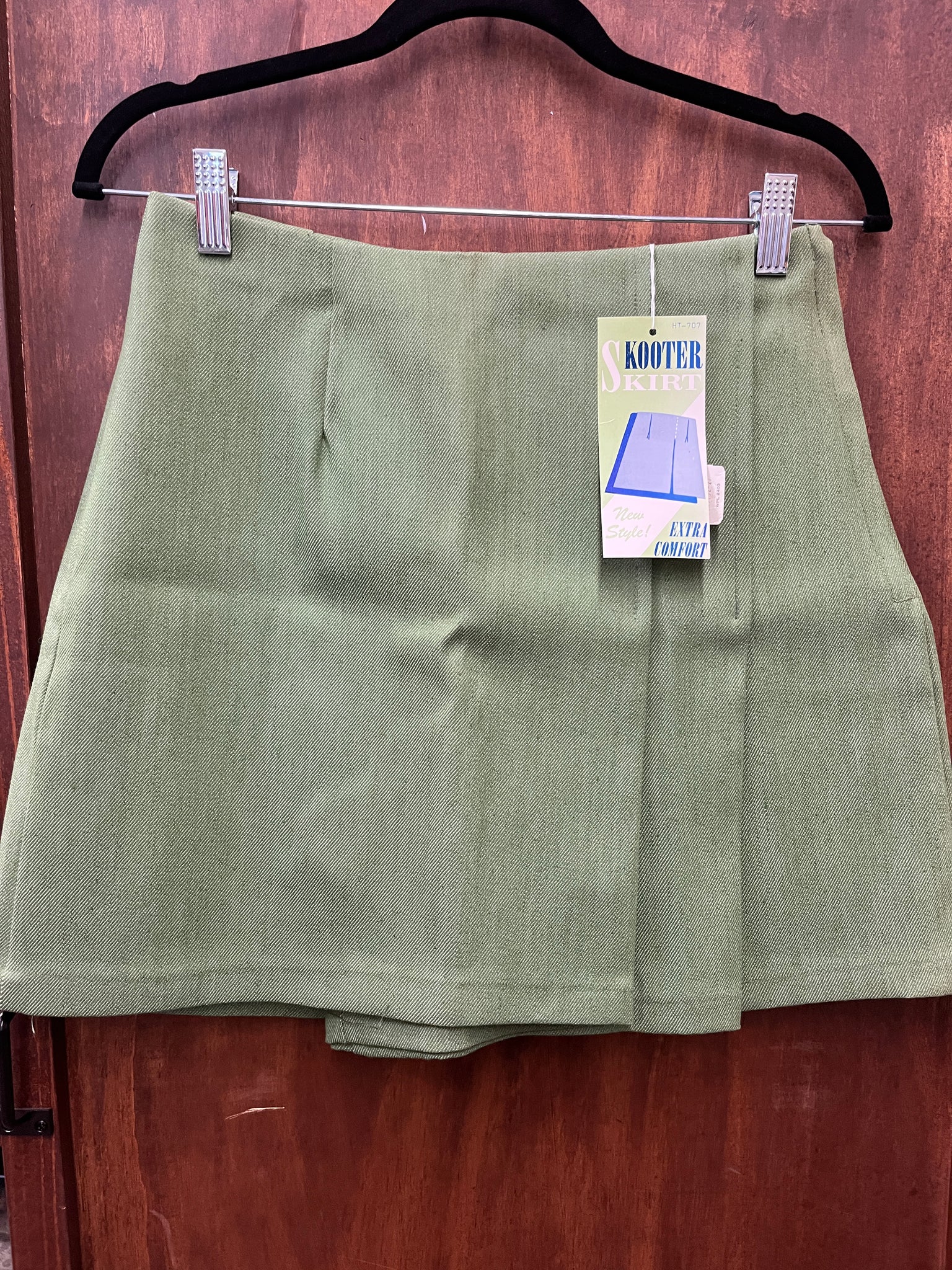 1960s MULTIPLES- SKORT-Skooter Skirt- green skort