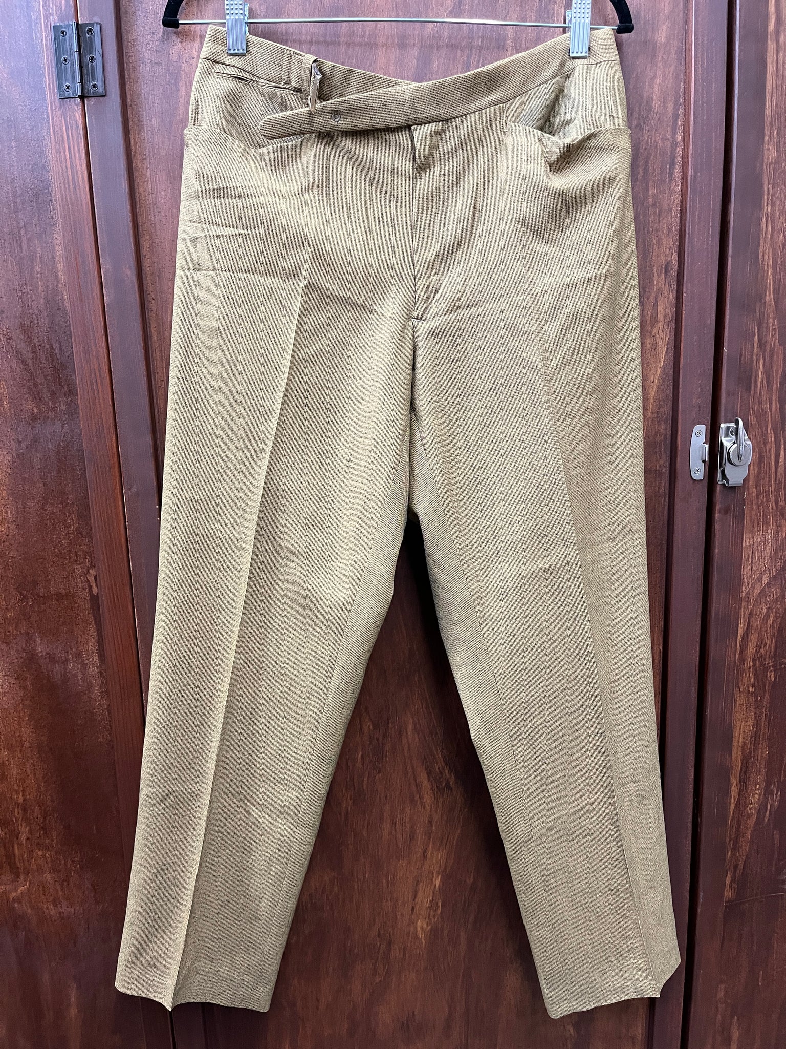 1960s MENS PANTS- Ramah mustard yellow British invasion