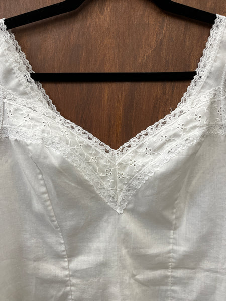 1960s LINGERIE- cotton camisole