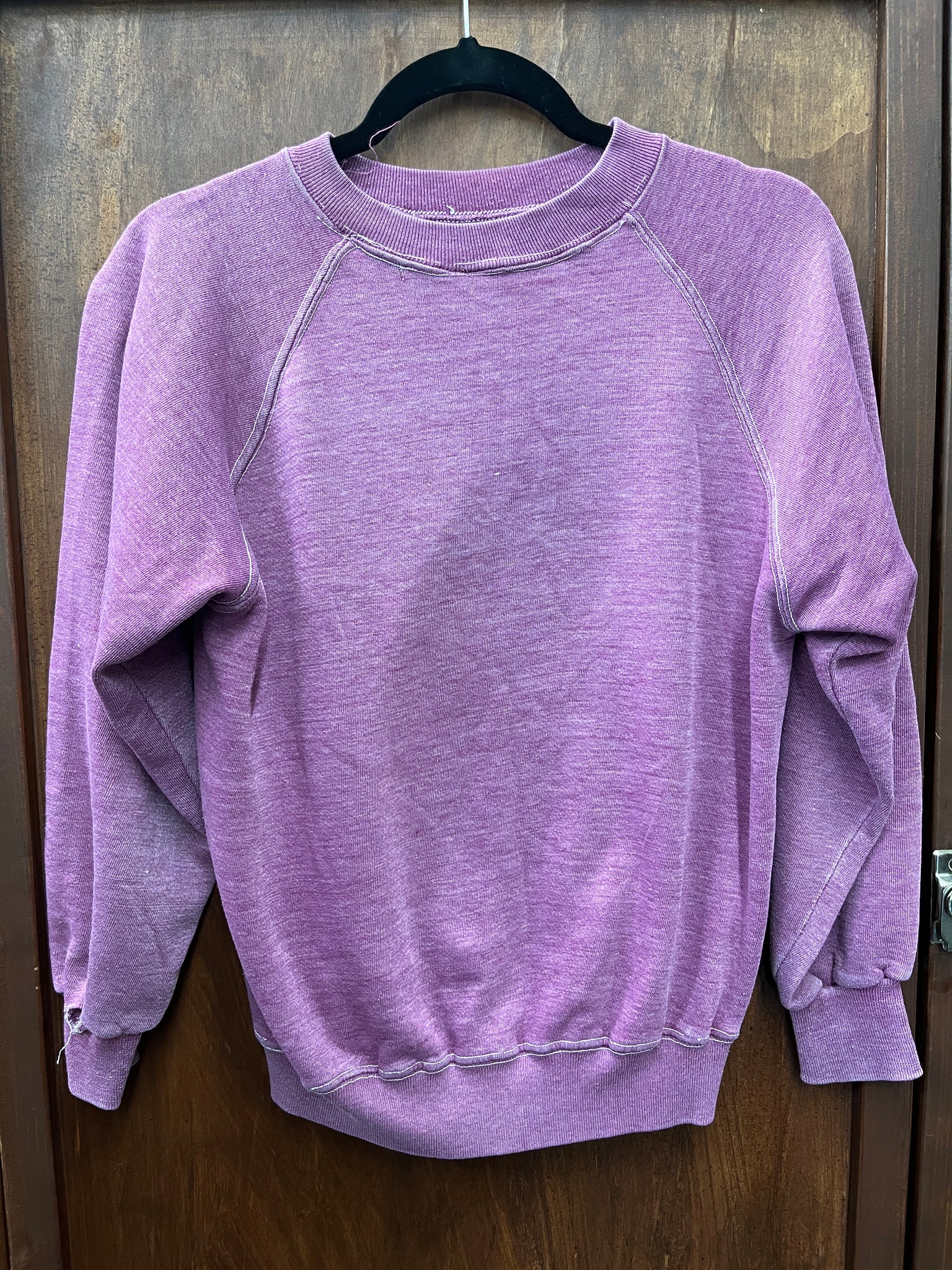 1970s TSHIRT- SWEATSHIRT- faded purple
