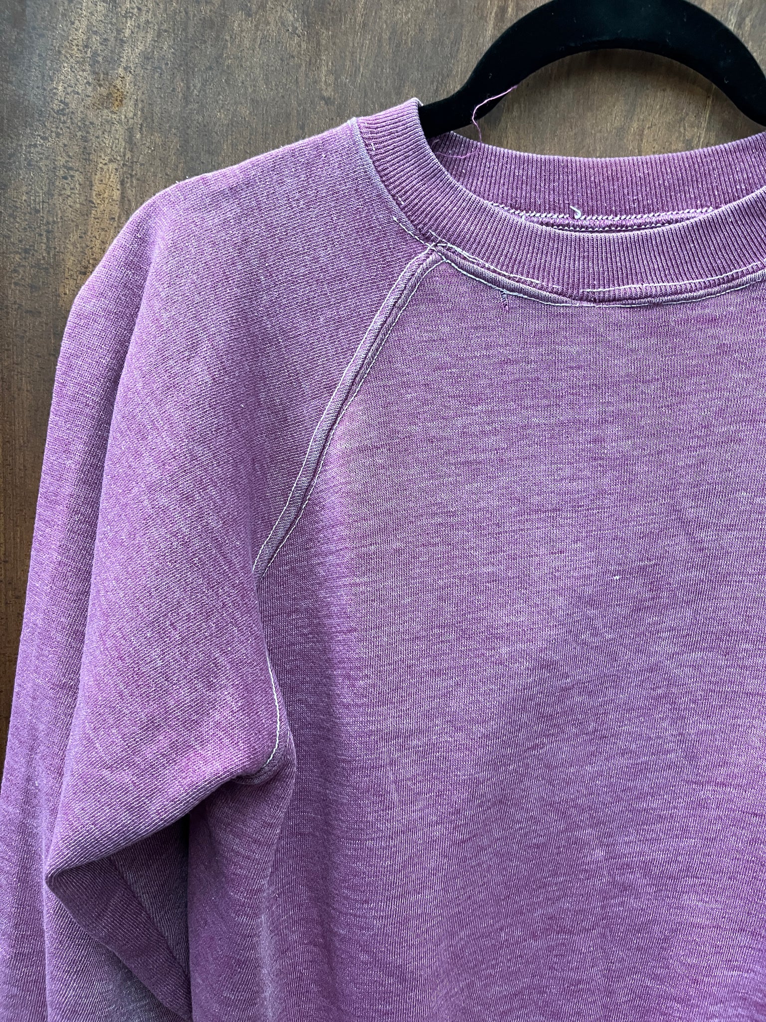 1970s TSHIRT- SWEATSHIRT- faded purple