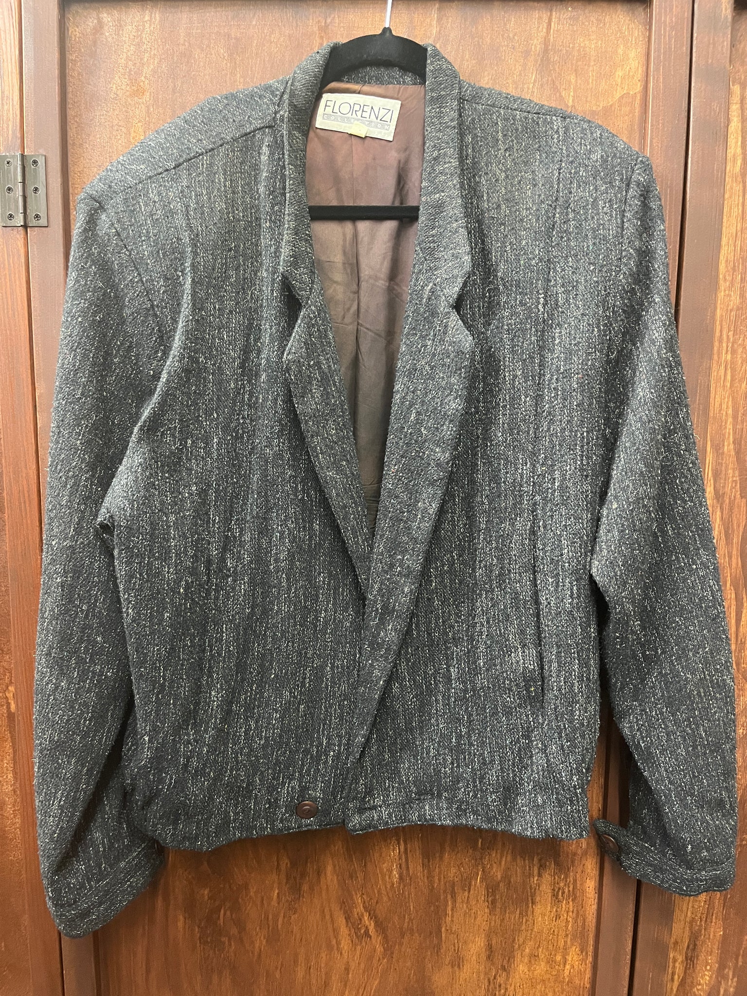 1990s MENS JACKET-Florenzi-slate grey