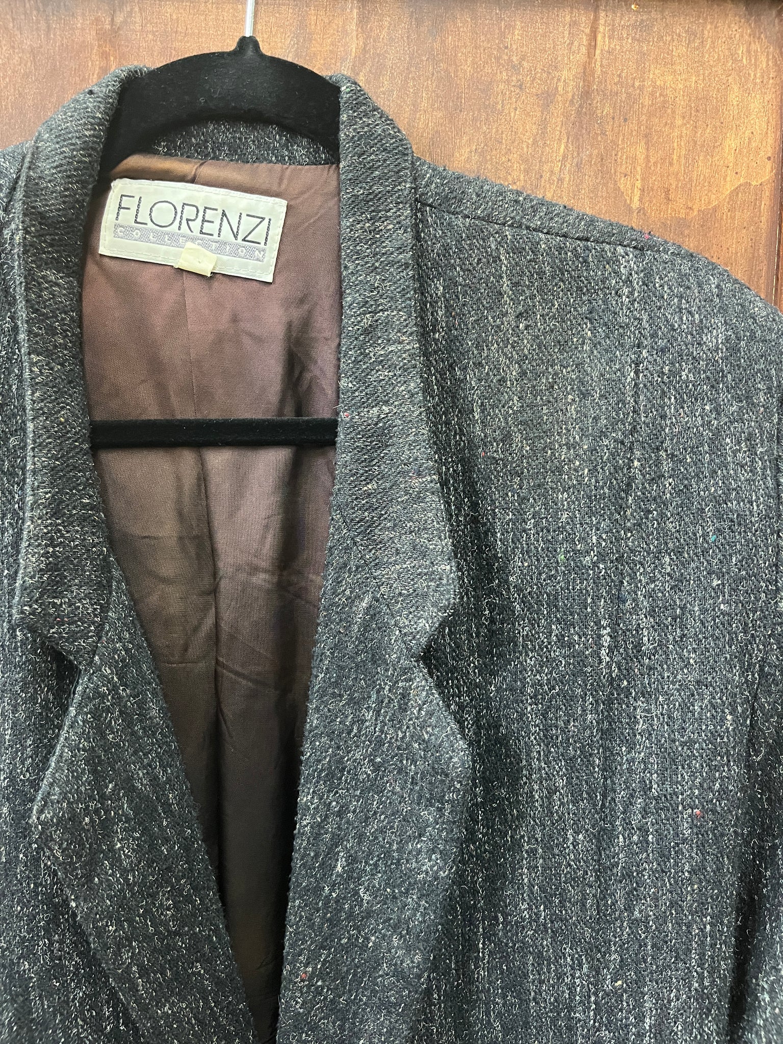1990s MENS JACKET-Florenzi-slate grey