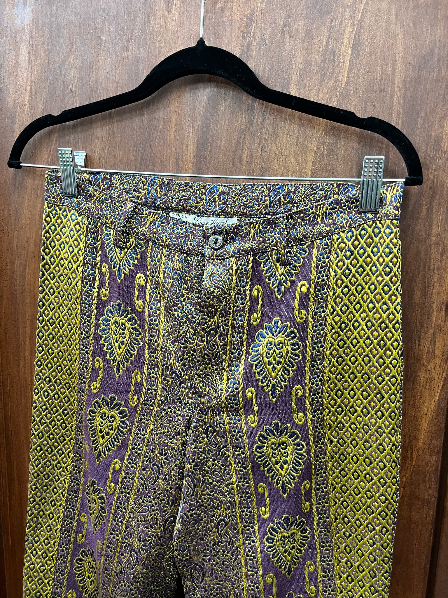 RENTAL 1970s -PANTS- Peace Angel tapestry pants