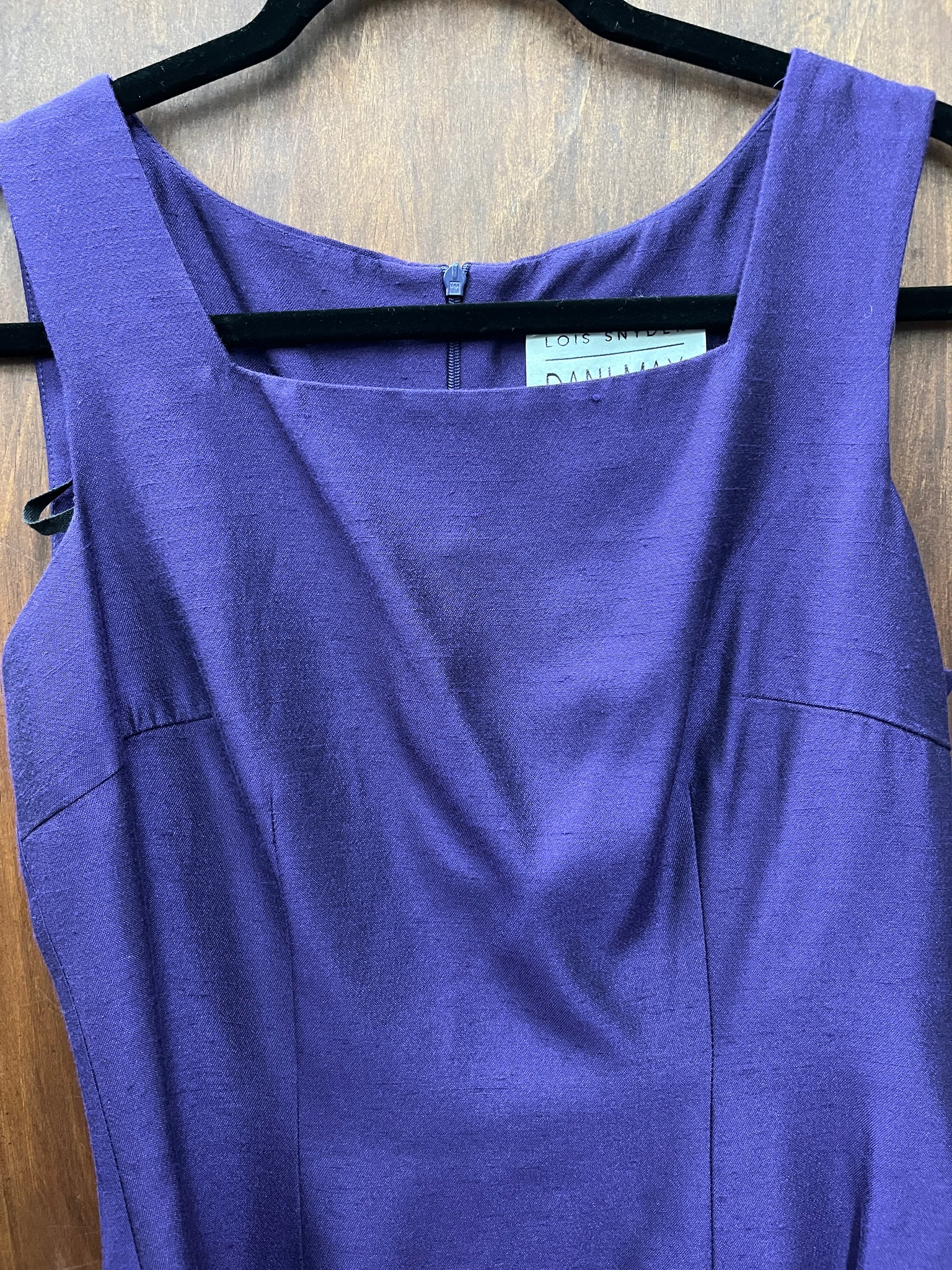 1990s DRESS-Lois Snyder Dani Max-purple