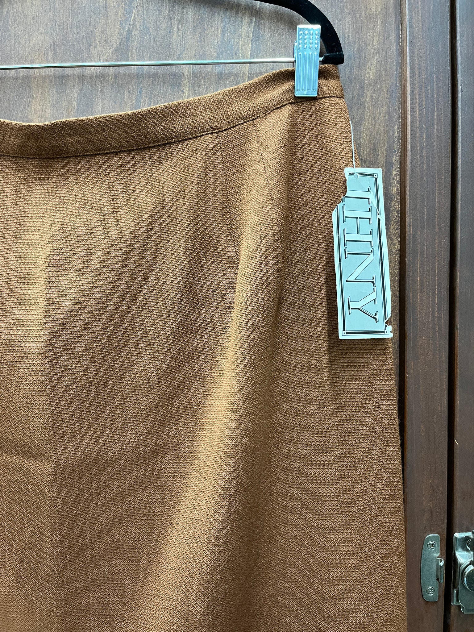 1960S SKIRT-IHNY-brown pencil