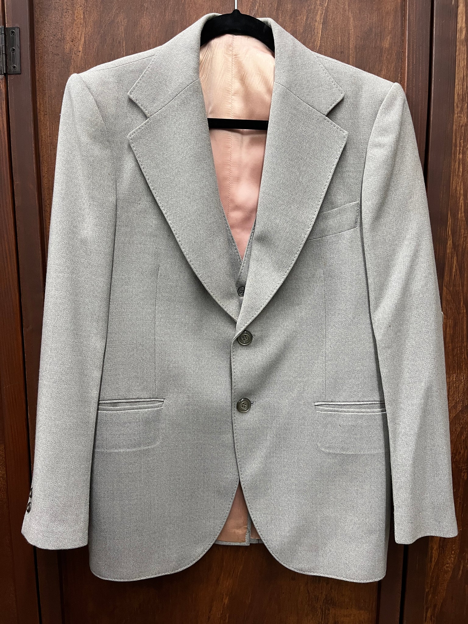 1970s Grey jacket + vest
