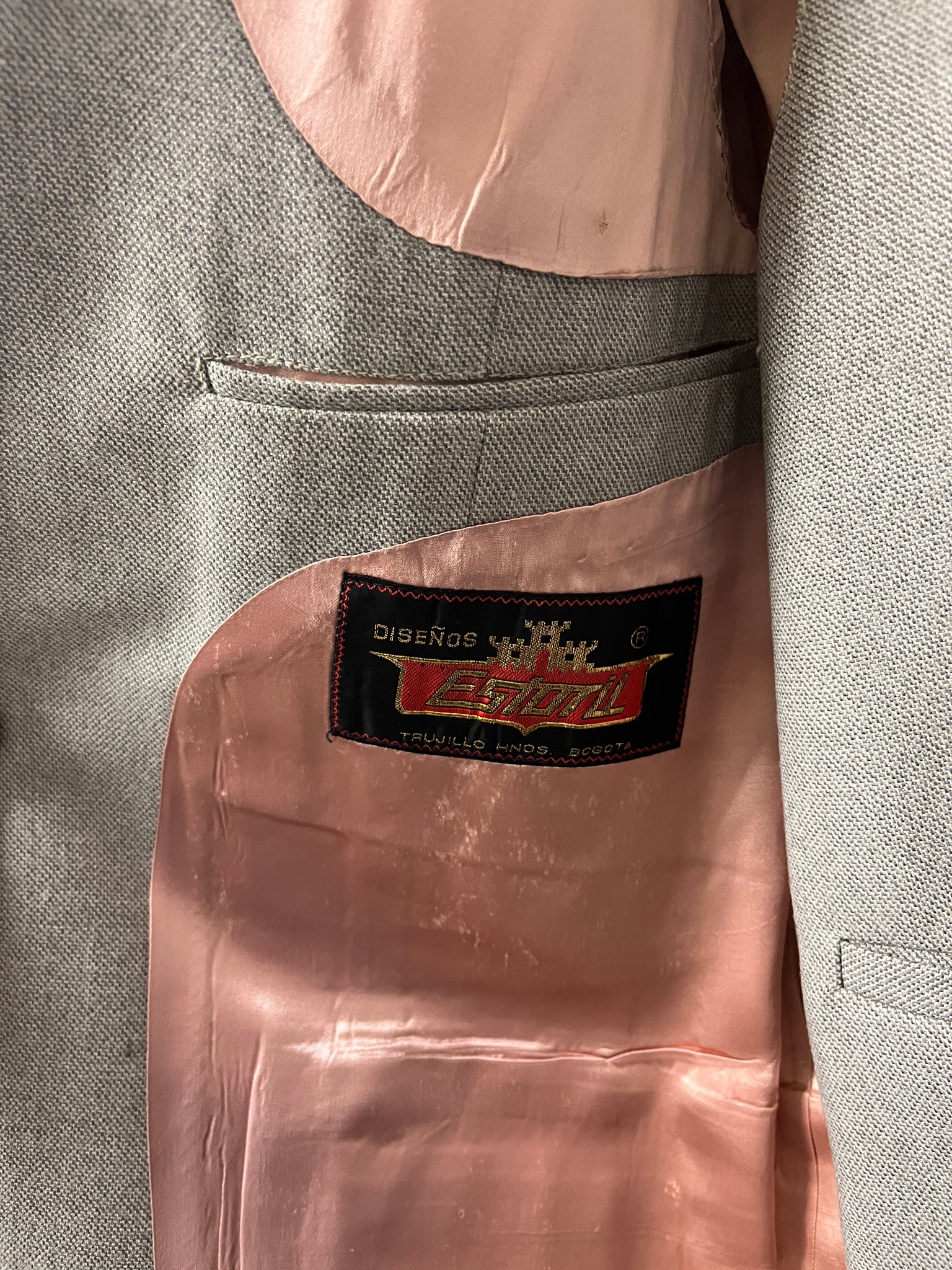 1970s Grey jacket + vest