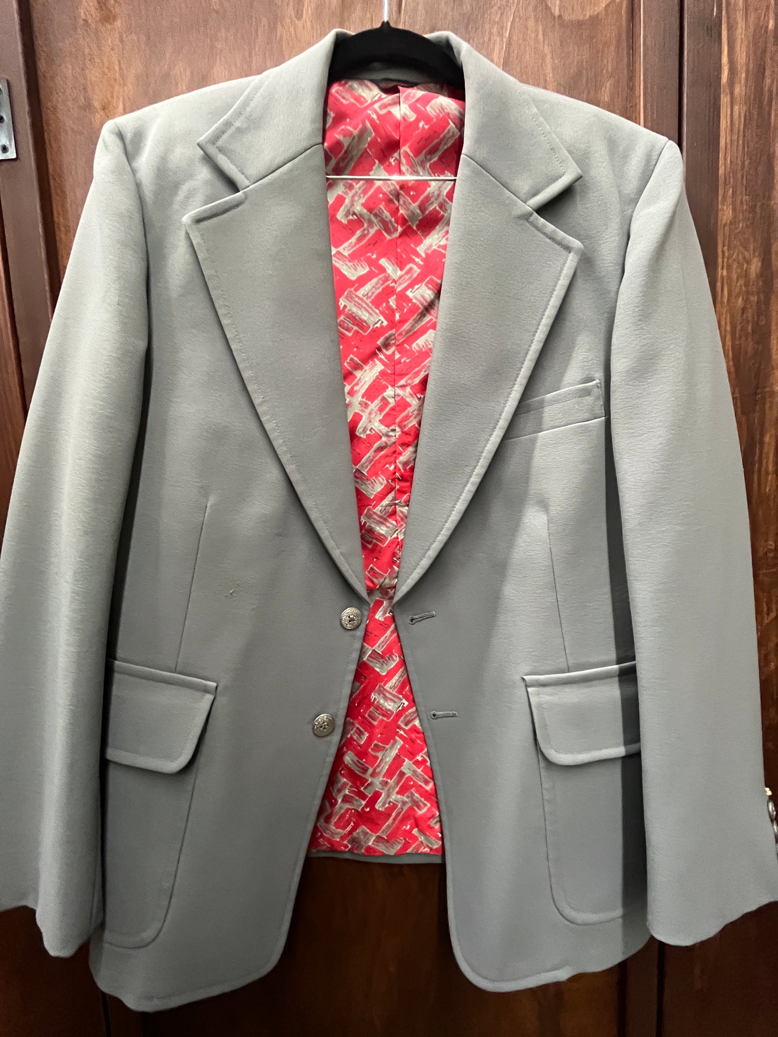 1970s Grey Poly suit